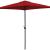 Seasonal Trends UMQ65BKOBD-03 Umbrella, 7.8 ft H, 6.5 ft W Canopy, 6.5 ft L Canopy, Square Canopy, S