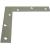 National Hardware SP117BC Series N204-990 Corner Brace, 6 in L, 1 in W, Steel, Zinc, 0.08 Thick Mate - 20 Pack