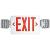 HOWARD LIGHTING HL03143RW Exit Light, 10 in OAW, 24 in OAH, 120/277 VAC, Thermoplastic Fixture, Whit