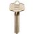 HY-KO 11010BE8 Key Blank, Brass, Nickel, For: Best Cabinet, House Locks and Padlocks - 10 Pack
