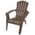 Gracious Living 11169-ADI II Contour Adirondack Chair, 29-3/4 in W, 35-1/4 in D, 33-1/2 in H, Resin 