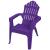 Gracious Living Kiddie Adirondack 11126-20PDQ Chair, Resin Seat, Resin Frame, Purple Iris Frame
