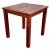 Seasonal Trends IP201-224 Table Side Wood, 450 mm D, 455 mm H, Mahogany Wood Frame, Square Table, Te