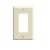 Decora 80601-I Wallplate, 4.88 in L, 3.13 in W, 1 -Gang, Thermoset Plastic, Ivory, Smooth