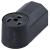Forney 58402 Electrical Receptacle, 125/250 V, 50 A, 2 -Pole, Black