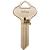 HY-KO 11010IN18 Key Blank, Brass, Nickel, For: ILCO Cabinet, House Locks and Padlocks - 10 Pack