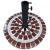 Seasonal Trends 59658 65 lbs Mosaic Umbrella Base, 19.7 in Dia, 14.4 in H, Round, White, Red and Bla