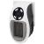 PowerZone MH-04 Wall Outlet Ceramic Heater, 120V, 350W, White front, black side