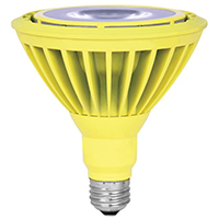 Feit Electric PAR38/Y/LEDG5 LED Lamp, Flood/Spotlight, PAR38 Lamp, E26 Lamp Base, Yellow Light