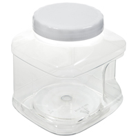 Arrow Plastic 73801 Stackable Container, 80 oz Capacity, Clear, 5-1/2 in L, 5-3/4 in W, 7-1/4 in H - 12 Pack