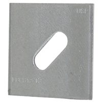 MiTek LBPS12-TZ Slotted Bearing Plate, Steel, Zinc - 50 Pack