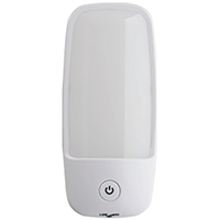 Fulcrum 30031-308 Remote Control Wall Sconce, 120 VAC, AA Battery, LED Lamp, 55 Lumens, White