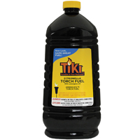 TIKI 1216151 Citronella Torch Fuel, Lemongrass, 128 oz Bottle - 4 Pack