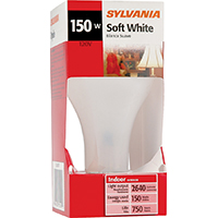 Sylvania 13101 Incandescent Lamp, 150 W, A21 Lamp, Medium E26 Lamp Base, 2640 Lumens, 2850 K Color T