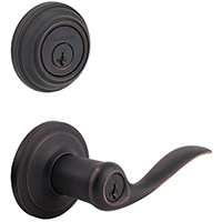 Kwikset Signature Series 991TNL-11P Combination Lockset, 2 Grade, Zinc, Venetian Bronze, 2-3/8 x 2-3
