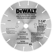 DeWALT DW3330 Saw Blade, 7-1/4 in Dia, 5/8 in Arbor, 16-Teeth, Steel Cutting Edge, Applicable Materi
