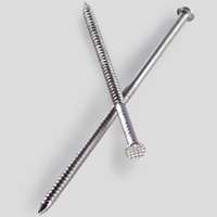 Simpson Strong-Tie T8SND1 Siding Nail, 8d, 2-1/2 in L, 316 Stainless Steel, Full Round Head, Annular