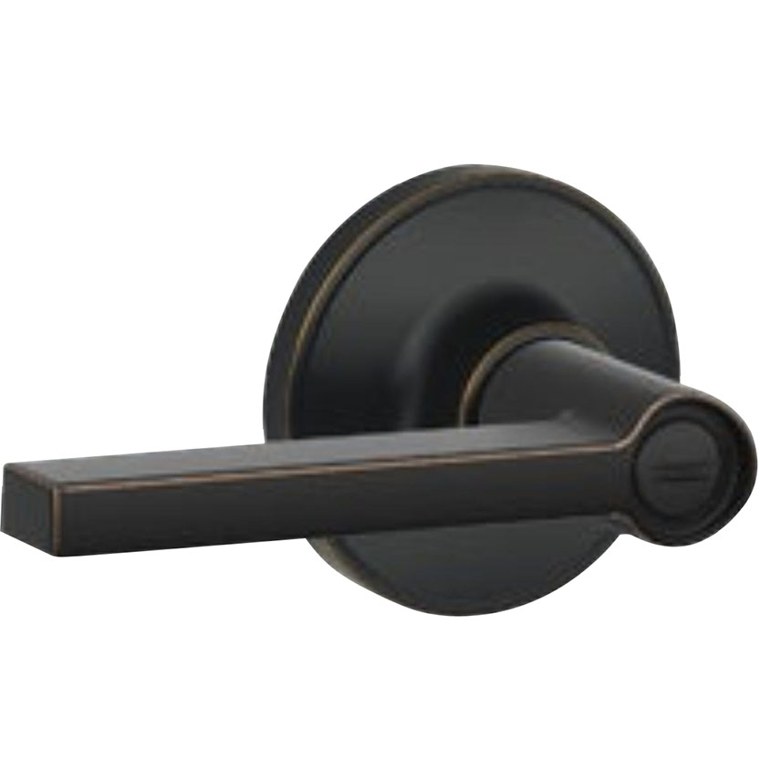 Dexter J Series J40V SOL 716 Privacy Lockset, Turnbutton Lock, Lever Handle, Metal, Aged Bronze, 2-3