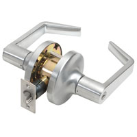 Tell Manufacturing CL100011 Entry Lever, Steel, Satin Chrome