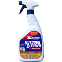 30 SECONDS 1Q30S6P Outdoor Cleaner, 1 qt Spray Bottle, Liquid, Light Yellow - 6 Pack
