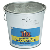 TIKI 1412110 Citronella Wax Candle with Handle, Citronella, 17 oz - 6 Pack