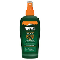 REPEL Sportsmen Max HG-94101 Insect Repellent, 6 fl-oz Bottle, Liquid, Light Yellow/Water White, Alc