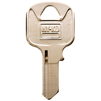 HY-KO 11010AB15 Key Blank, Brass, Nickel, For: Abus Cabinet, House Locks and Padlocks - 10 Pack
