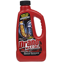 Drano Max Gel 00117 Clog Remover, Liquid, Natural, Bleach, 32 oz Bottle - 12 Pack