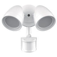 ETI 51402242 Security Light with Motion Sensor, 120 VAC, 20 W, 2-Lamp, LED Lamp, Cool White Light, 1