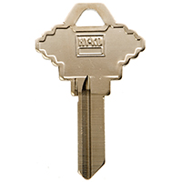 HY-KO 11005SC1XL Key Blank with XL Head, Brass, Nickel, For: Schlage Cabinet, House Locks and Padloc - 5 Pack