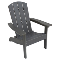 Seasonal Trends E8733QPW003 Adirondack Chair, 29 in W, 32 in D, 38 in H, Resin Wood Seat, Polystyren