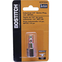 Bostitch BTFP72319 Hose Plug, 1/4 in, FNPT, Steel, Plated - 4 Pack