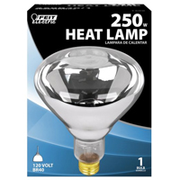 Feit Electric 250R40/1 Incandescent Lamp, 250 W, R40 Lamp, Medium E26 Lamp Base, 2200 Lumens, Clear