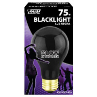 Feit Electric 75A/BL-130 Incandescent Bulb, 75 W, A19 Lamp, Medium E26 Lamp Base, 1000 hr Average Li