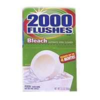 2000 Flushes 290071 Toilet Bleach Tablet, 1.75 oz, Tablet, Very Slight Pungent, Off-White