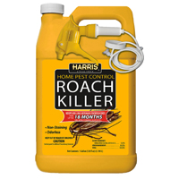 HARRIS HRS-128 Roach Killer, Liquid, Spray Application, 1 gal