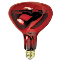 Feit Electric 250R40/10 Incandescent Lamp, 250 W, R40 Lamp, Medium E26 Lamp Base, Red Lamp, 2000 hr