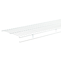 ClosetMaid 37300 Wire Shelf, 1-Level, 12 in L, 144 in W, Steel, White - 6 Pack