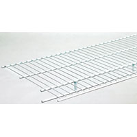 ClosetMaid 37305 Wire Shelf, 100 lb, 1-Level, 16 in L, 144 in W, Steel, White - 6 Pack