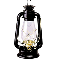 21ST CENTURY 210-21000 Lantern, 9 oz Capacity, 12 hr Burn Time, Black