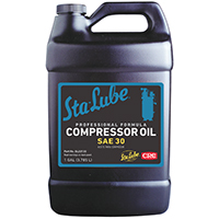 Sta-Lube SL22133 Compressor Oil, 30W, 1 gal Bottle