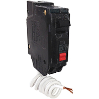 GE Industrial Solutions THQL1120GFTP Feeder Circuit Breaker, Thermal Magnetic, 20 A, 1 -Pole, 120 V,
