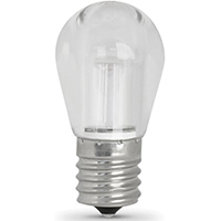 Feit Electric BP40S11N/SU/LED LED Bulb, Decorative, S11 Lamp, 40 W Equivalent, E17 Lamp Base, Dimmab