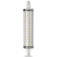 Feit Electric BPJ118/LED LED Lamp, Specialty, R7S Lamp, 60 W Equivalent, R7 Lamp Base, Clear, Warm W