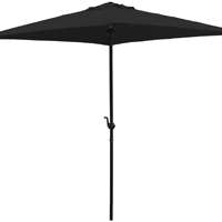 Seasonal Trends UMQ65BKOBD-06 Umbrella, 2.37m/93.3 in H, 6.5 ft W Canopy, 6.5 ft L Canopy, Square Ca