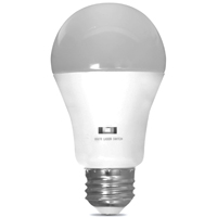 Feit Electric BPA19/R/LASER/LED Laser Bulb, A19 Bulb, 4.7 W, Bright White/Red Bulb, LED Bulb, 3000 K - 4 Pack