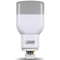 Feit Electric PL26E/V/841/LED LED Bulb, Specialty, PL Lamp, 26 W Equivalent, GX24Q-3 Lamp Base, Cool - 4 Pack