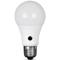 Feit Electric A800/927CA/DD/LEDI intellibulb LED Dusk to Dawn Bulb, General Purpose, A19 Lamp, E26 L