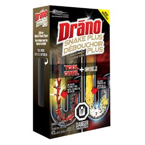 Drano 624066 Drain Cleaner, Gel, Natural, Bleach - 6 Pack