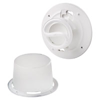 Leviton 09850 Lamp Holder, 120 V, 10 W, Thermoplastic Housing Material, White